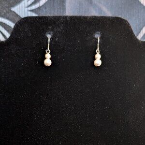Vintage Pearl Drop Earrings